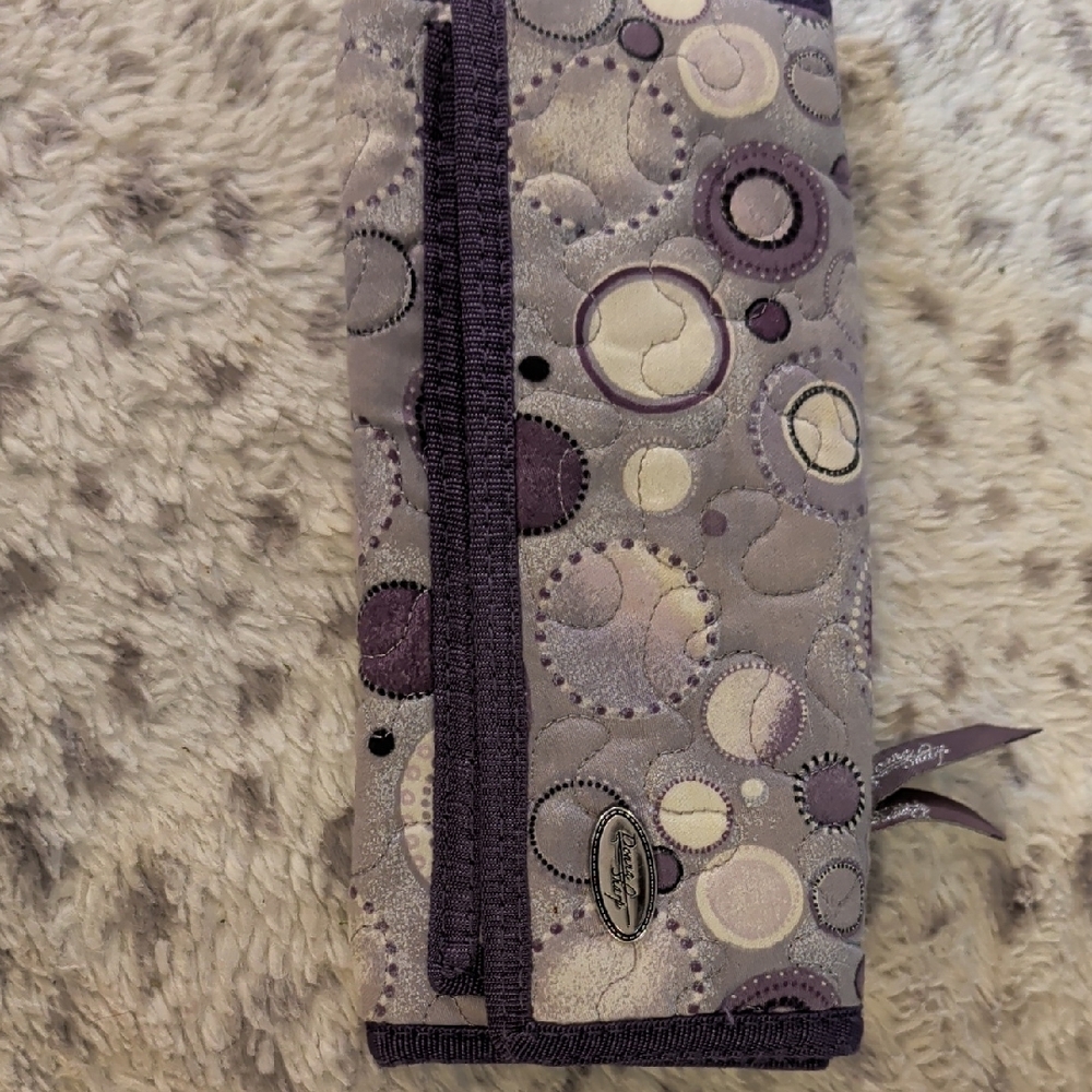 Source Unknown Quilted Lavender Shoulder Bag With… - image 3